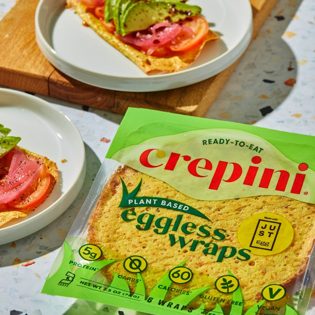"Vegan Crepini Petite Egg Wraps" Plant Based News