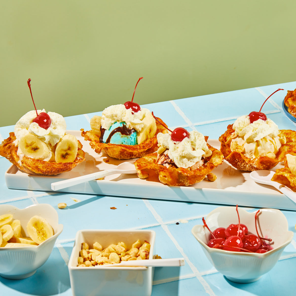 Red White &amp; Blue Sundaes &ndash; Crepini Foods LLC