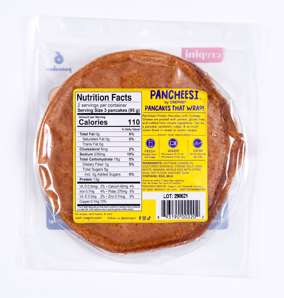 Pancheesi™ by Crepini® Banana Protein Pancakes – Crepini Foods LLC