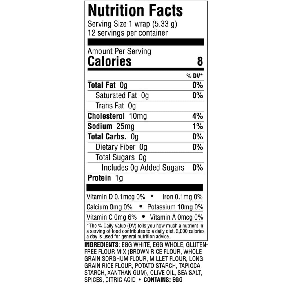 Petite Egg Wraps With GlutenFree Grains Crepini