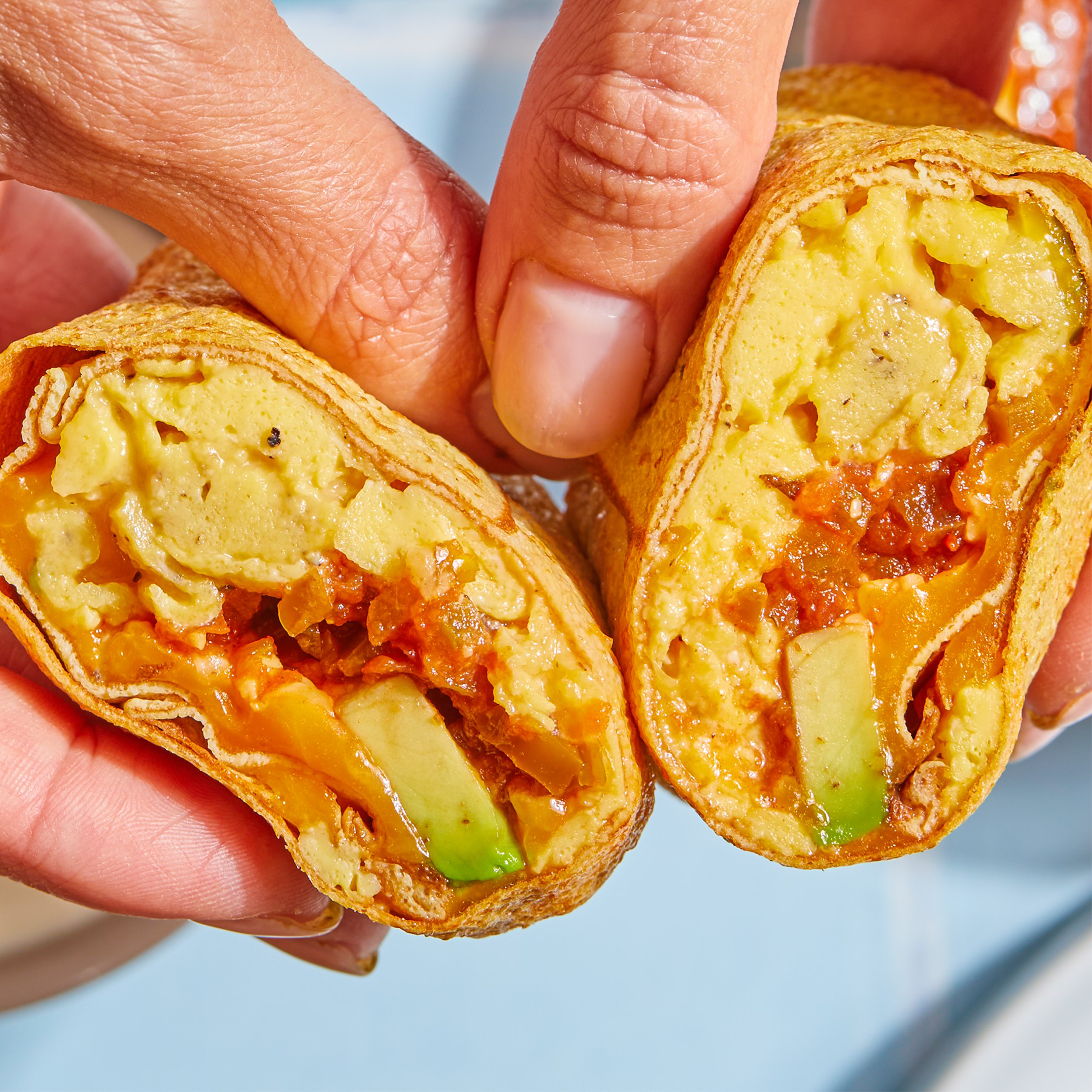 Air Fried Breakfast Burritos