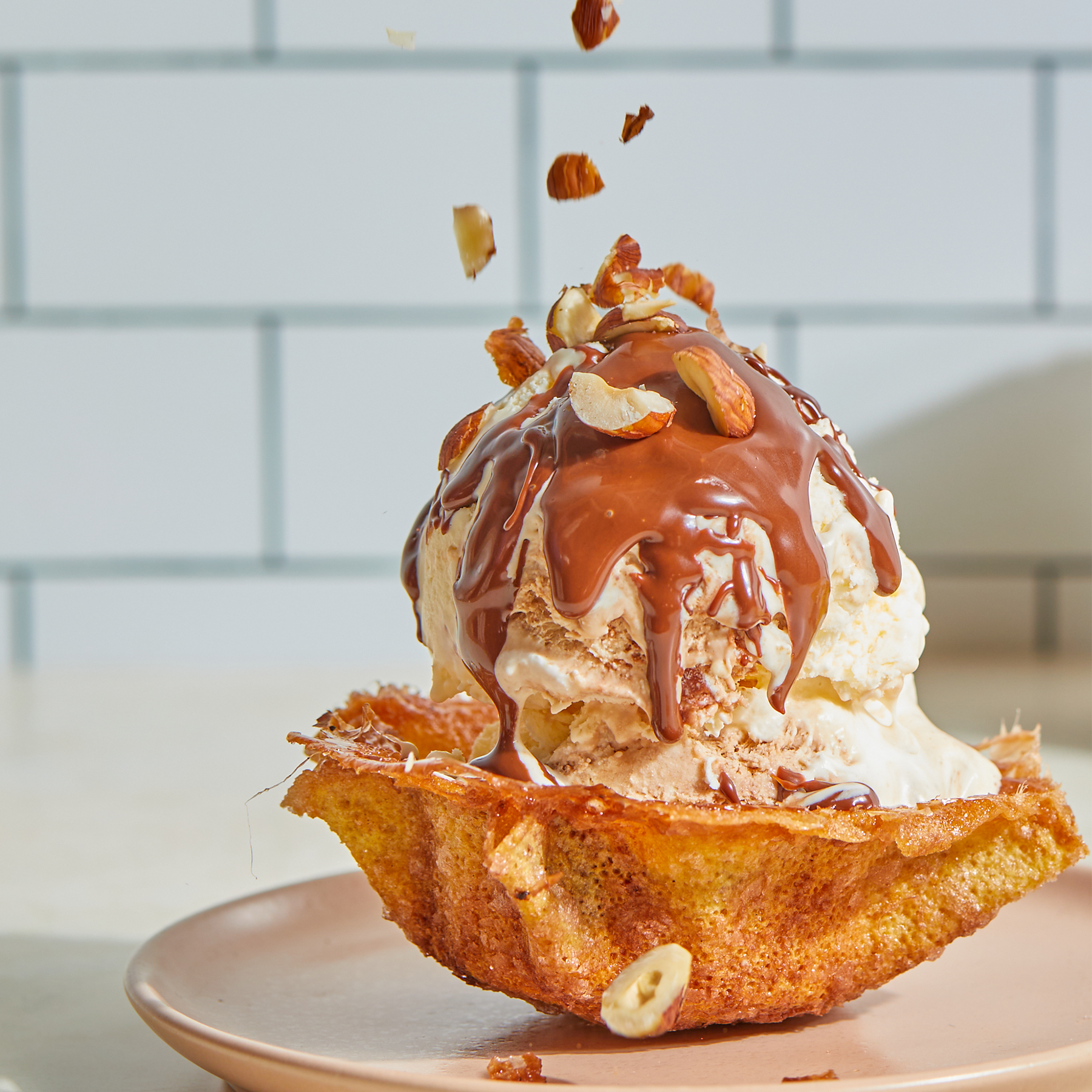 Chocolate Hazelnut Ice Cream Cups
