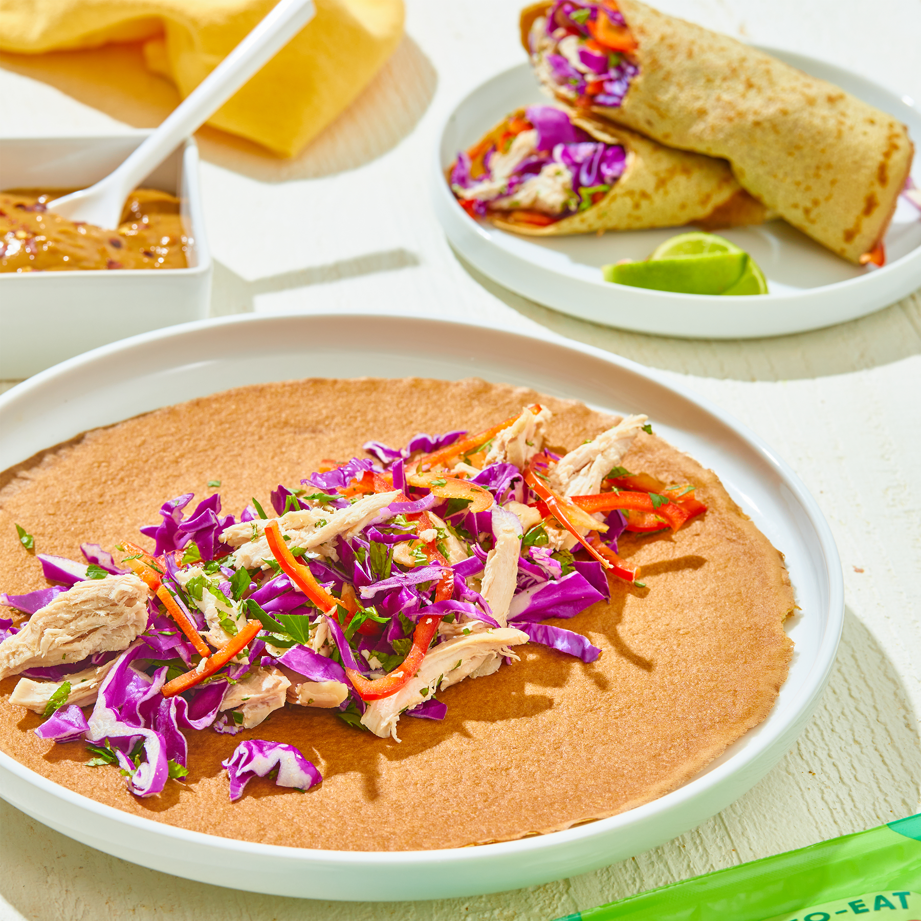 Chopped Thai Salad Wraps
