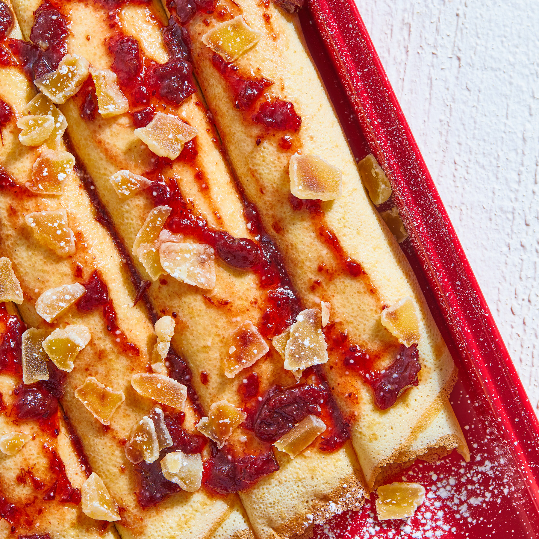 Cranberry Eggnog Crêpes