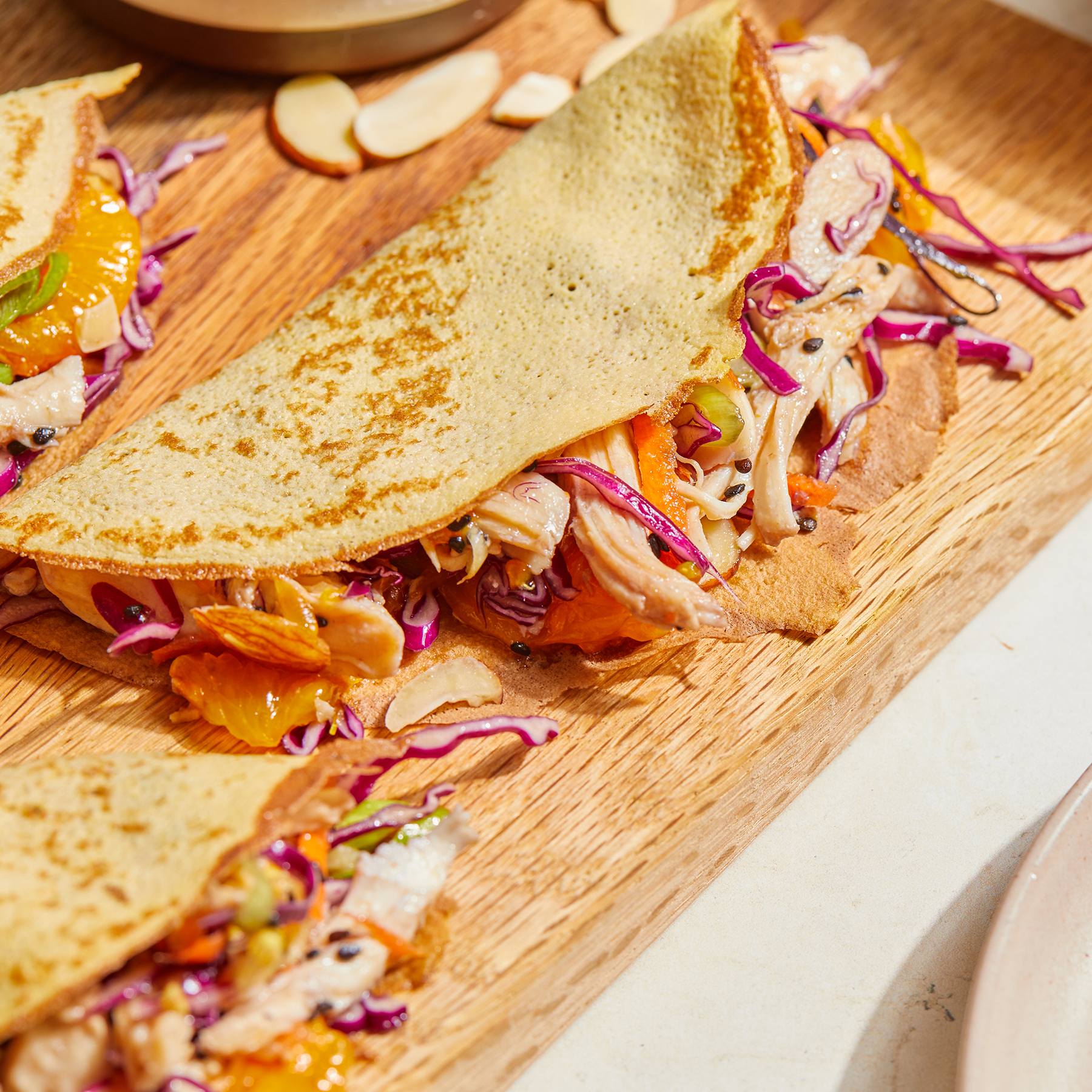 Mandarin Chicken Salad Tacos