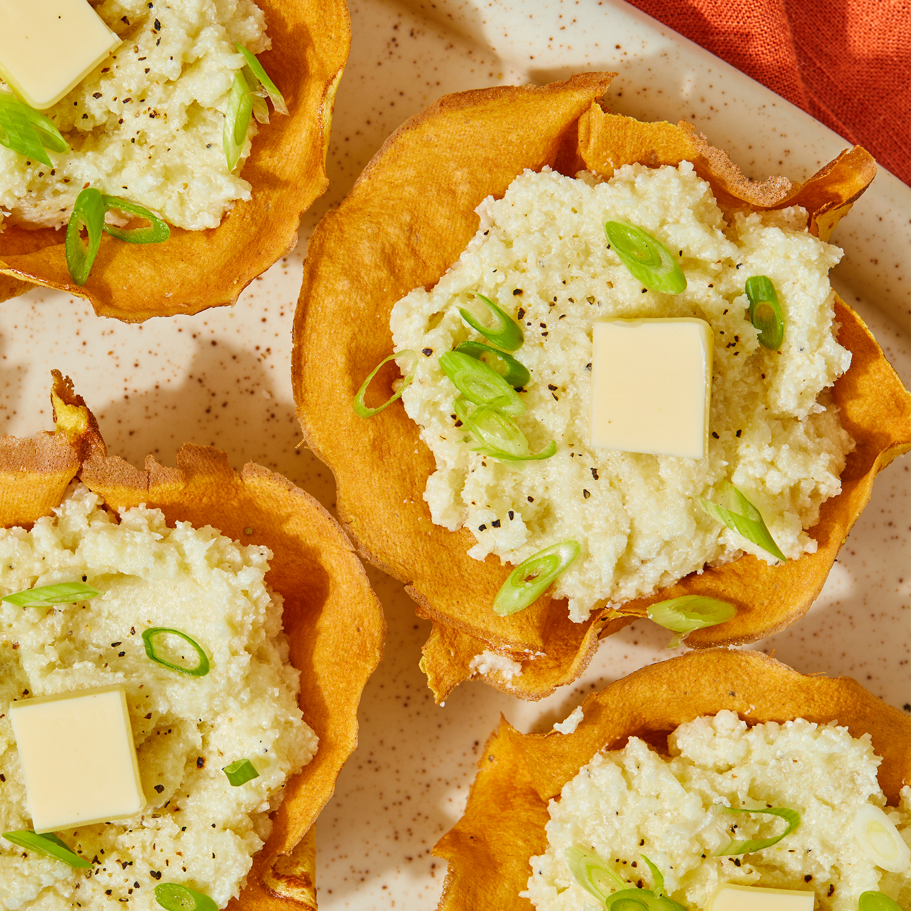 Mashed Cauliflower Cups