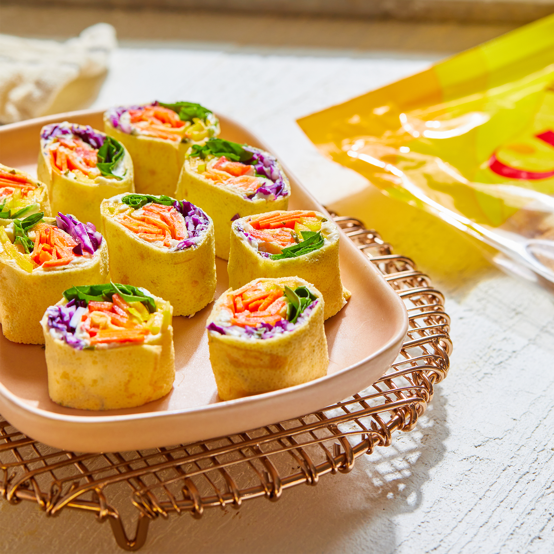 Rainbow Pinwheels
