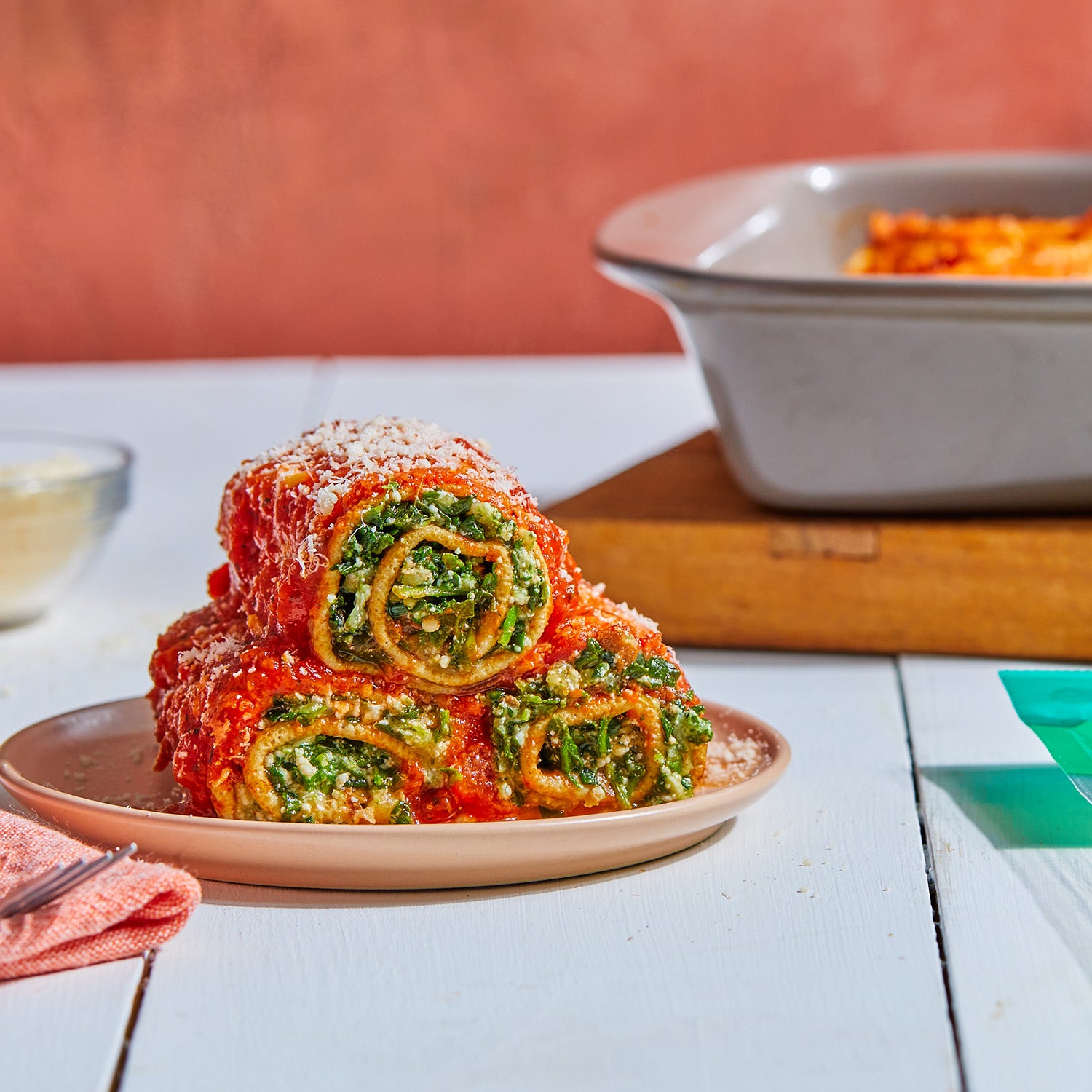 Spinach Lasagna Rolls