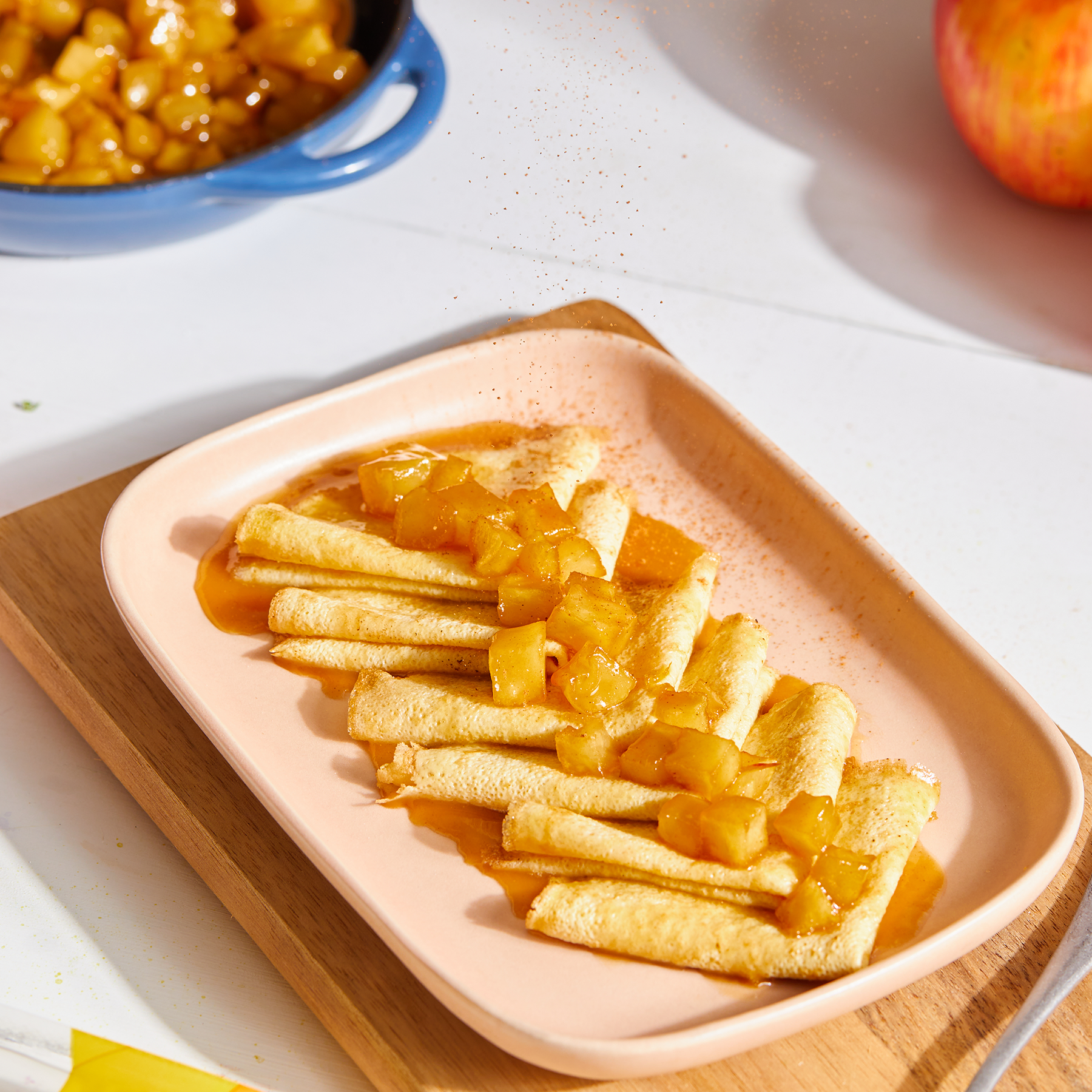 Caramelized Apple Crepes