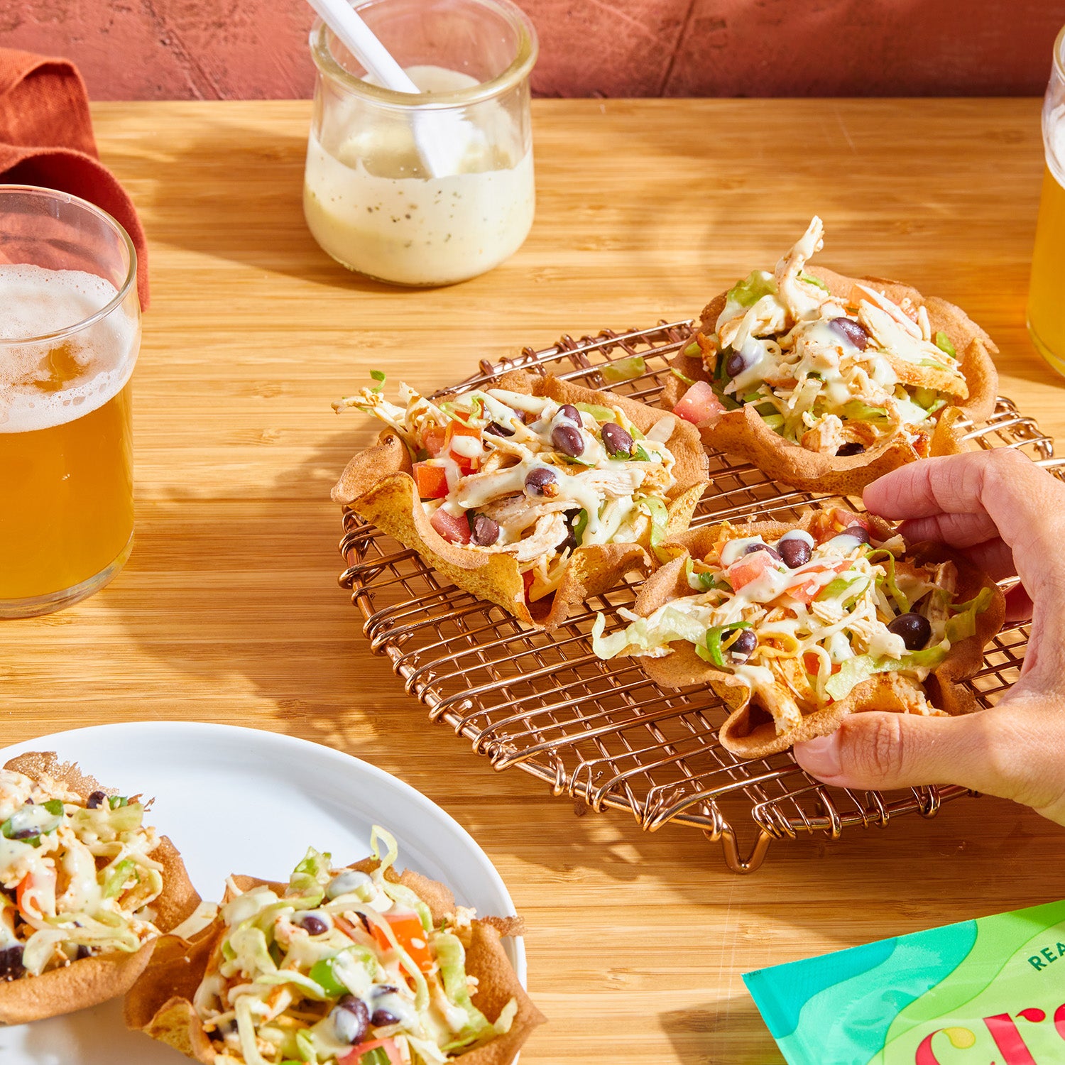 Chicken Taco Salad Bowls