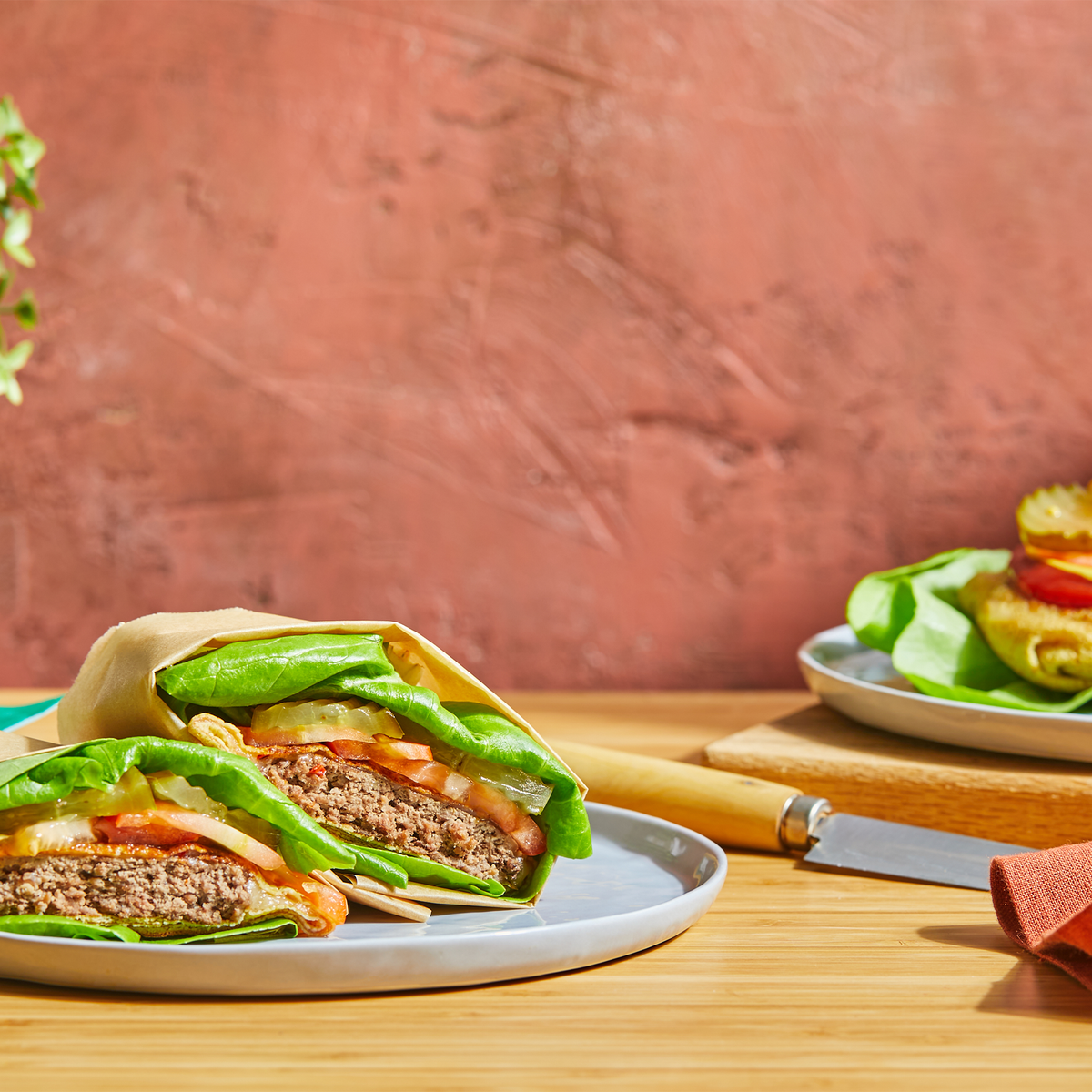 Vegetarian Burger Wrap – Crepini