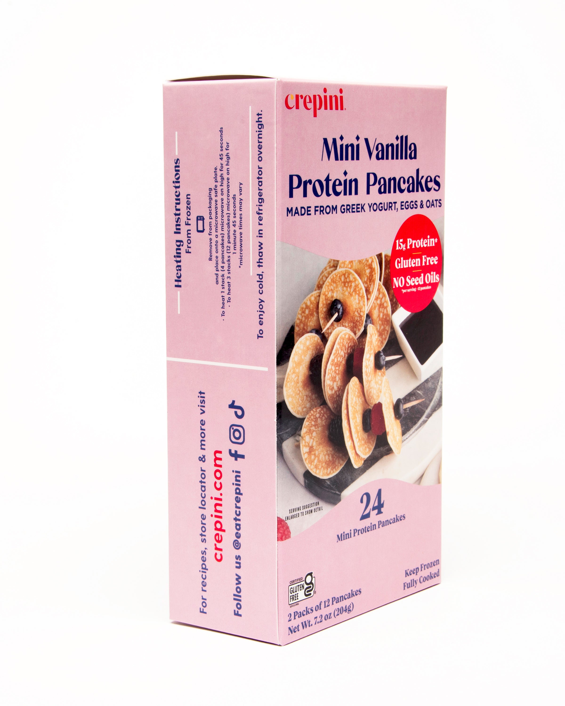 Mini Vanilla Protein Pancakes