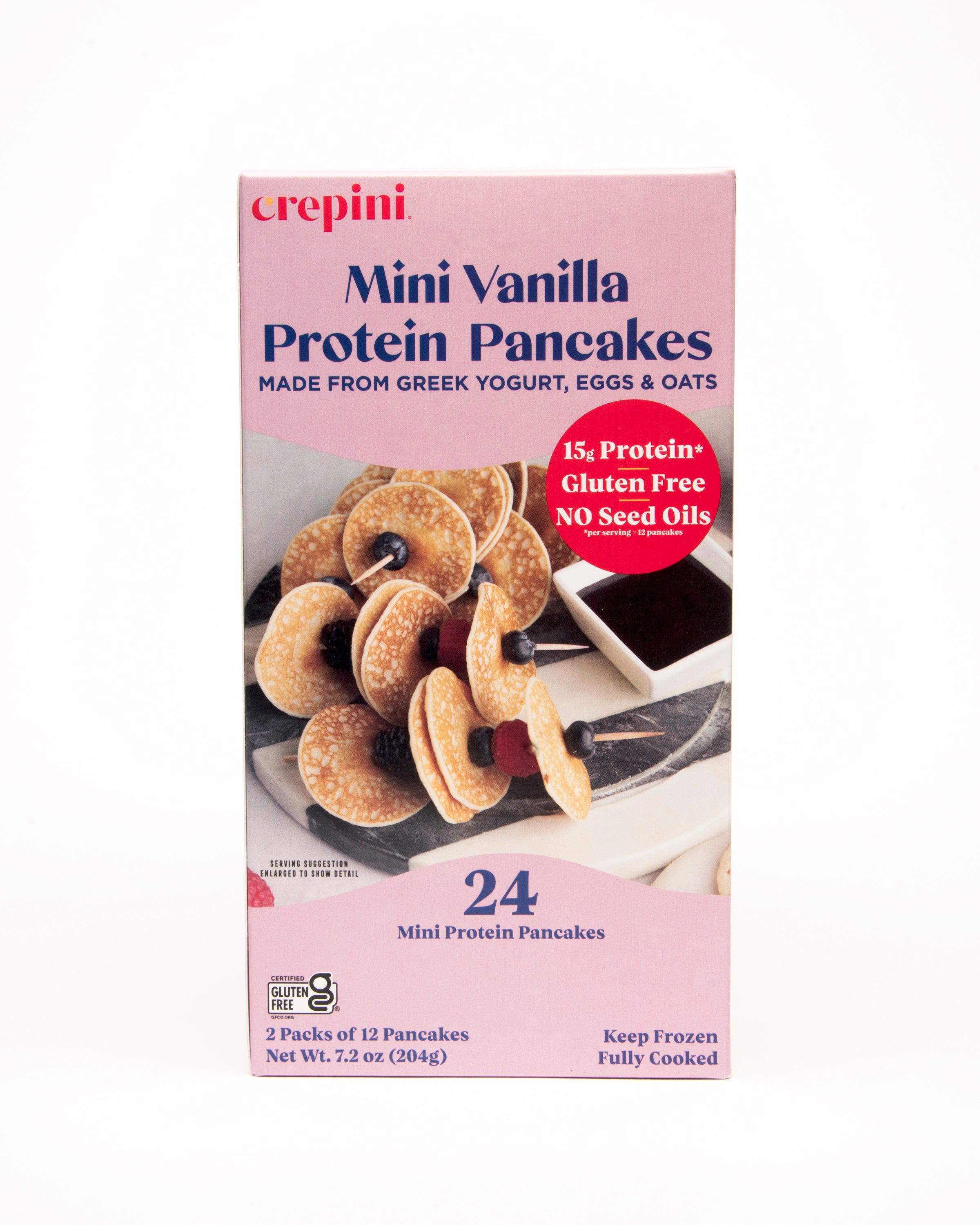 Mini Vanilla Protein Pancakes