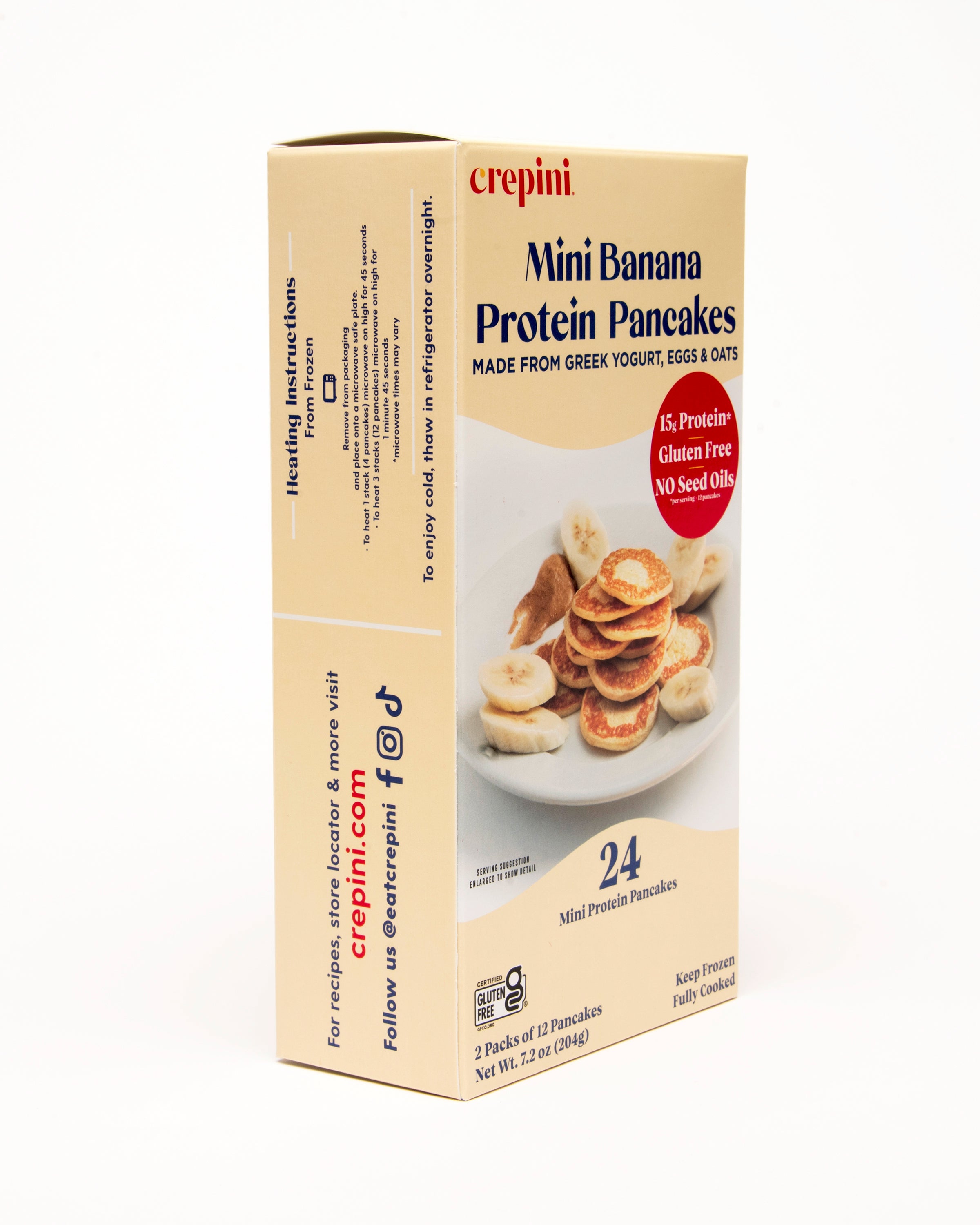 Mini Banana Protein Pancakes