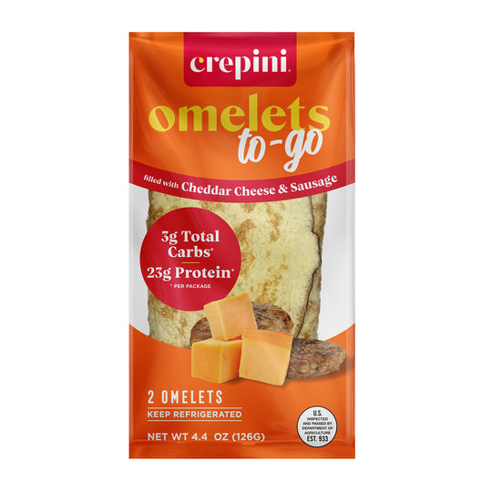 Omelets to go – Sausage and Cheddar Cheese