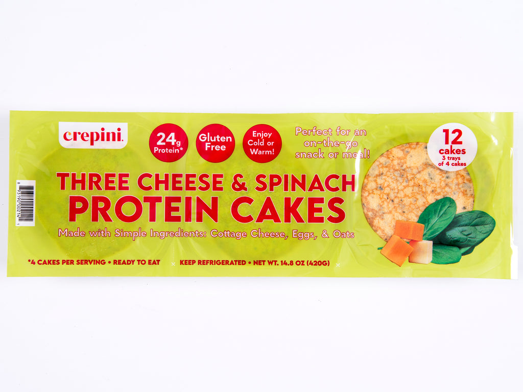 Three Cheese & Spinach Protein Cakes